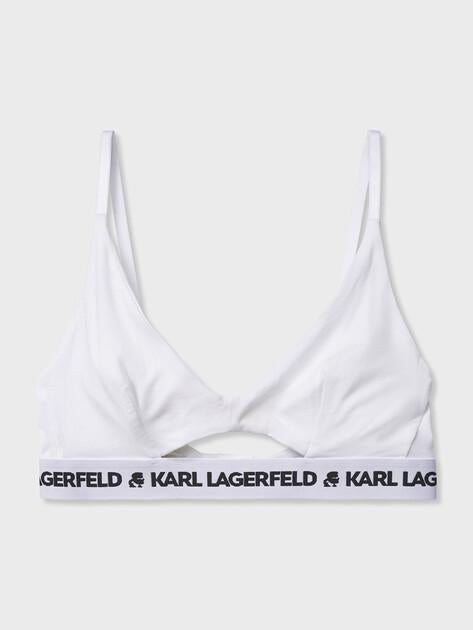 KARL LAGERFELD Бюстгальтер logo peephole bra (лиоцелл/эластан)