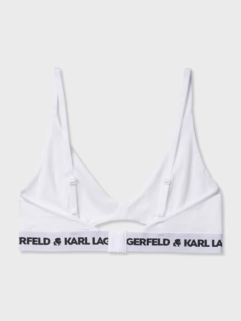 KARL LAGERFELD Бюстгальтер logo peephole bra (лиоцелл/эластан)
