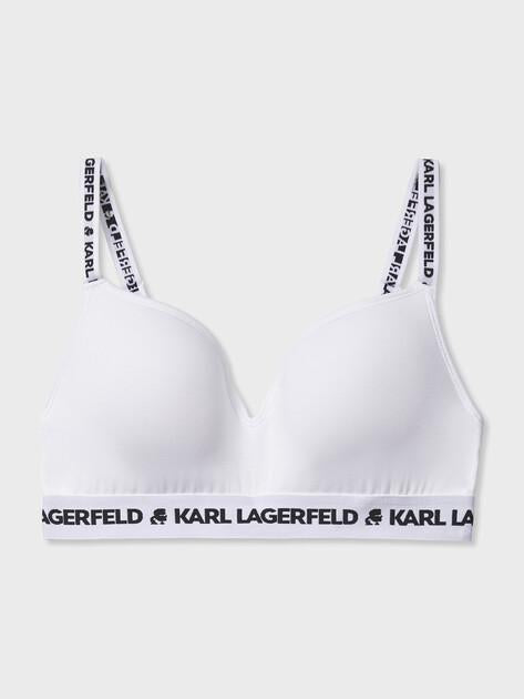 KARL LAGERFELD Бюстгальтер logo padded bra (лиоцелл/эластан)