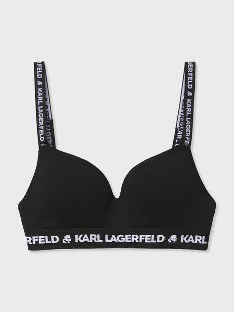 KARL LAGERFELD Бюстгальтер logo padded bra (лиоцелл/эластан)