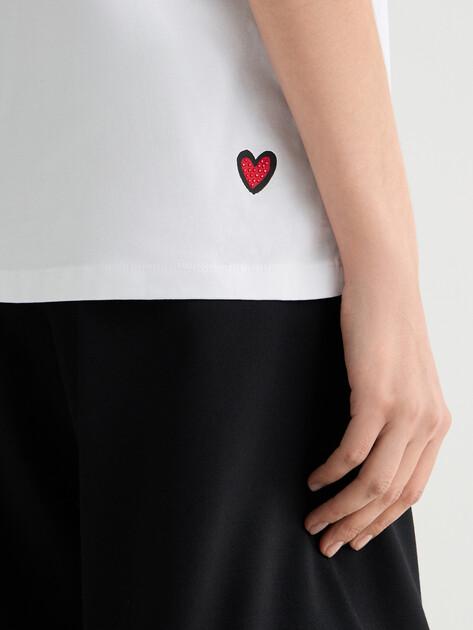 KARL LAGERFELD Ikon Valentine T-shirt (cotton)
