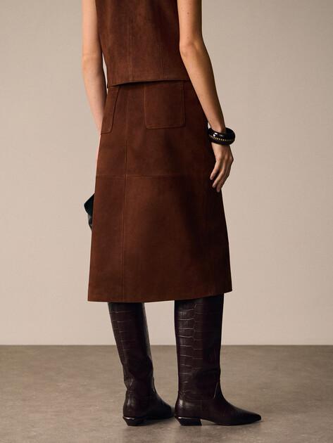 MAISON DAVID Midi (natural suede)