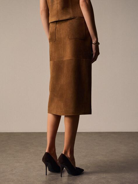 MAISON DAVID Midi (natural suede)