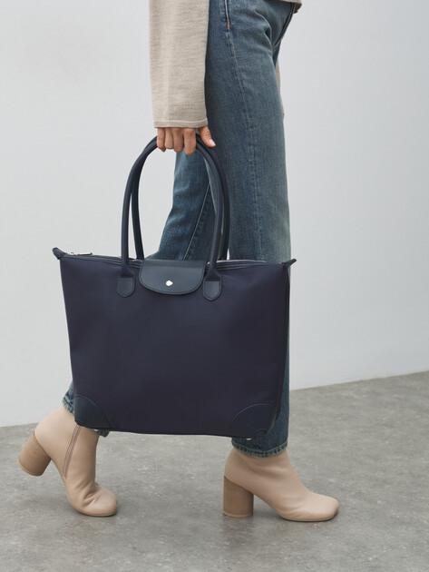 TENDANCE Tote (textile/genuine leather)