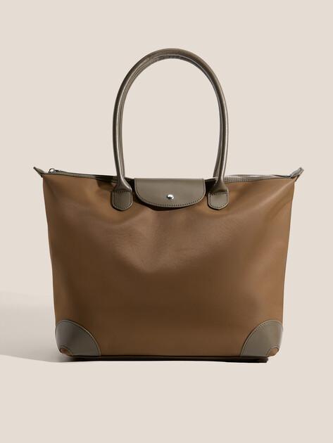 TENDANCE Tote (textile/genuine leather)