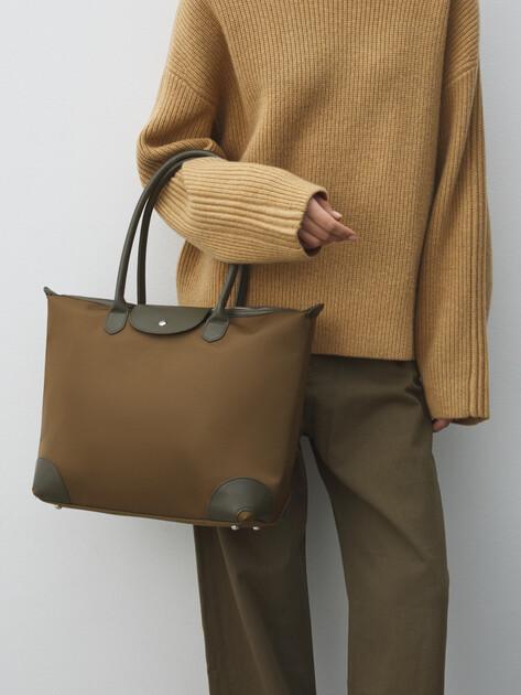 TENDANCE Tote (textile/genuine leather)