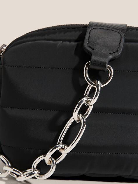 TENDANCE Crossbody Shoulder Bag (Textile/Genuine Leather)