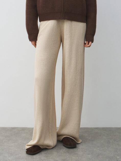 MAISON DAVID Wide-leg trousers (acrylic/cotton)