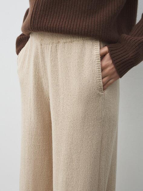 MAISON DAVID Wide-leg trousers (acrylic/cotton)