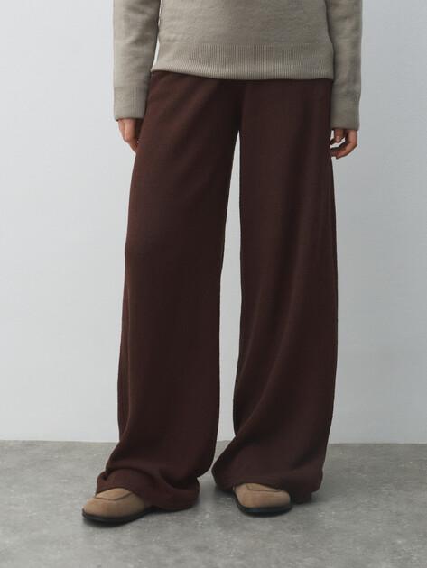 MAISON DAVID Wide-leg trousers (acrylic/cotton)