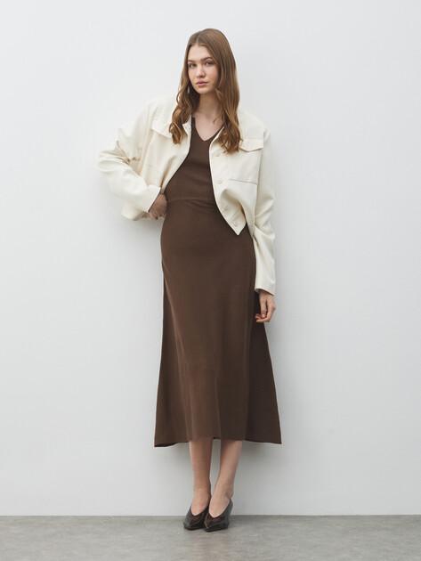 MAISON DAVID Dress (natural wool/polyester)