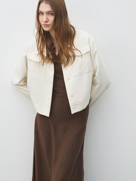 MAISON DAVID Dress (natural wool/polyester)