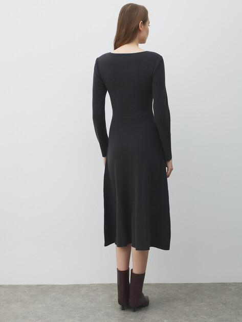 MAISON DAVID Dress (natural wool/polyester)
