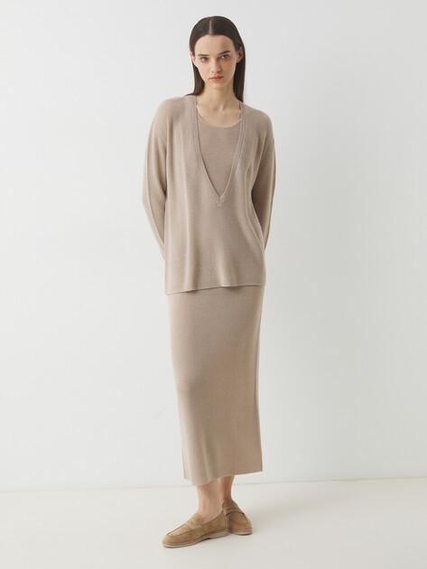 MAISON DAVID Костюм с платьем (акрил/натуральная шерсть)