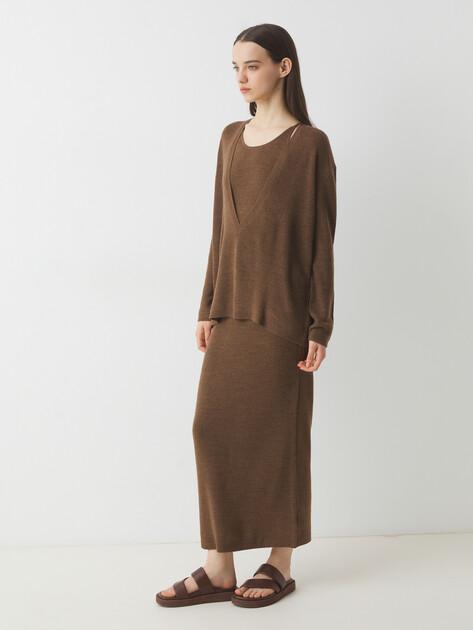 MAISON DAVID Костюм с платьем (акрил/натуральная шерсть)