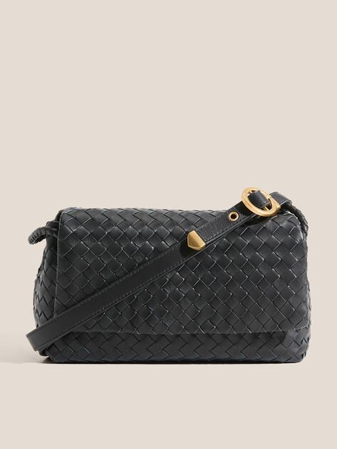 MAISON DAVID Bag (genuine leather/hand-woven)