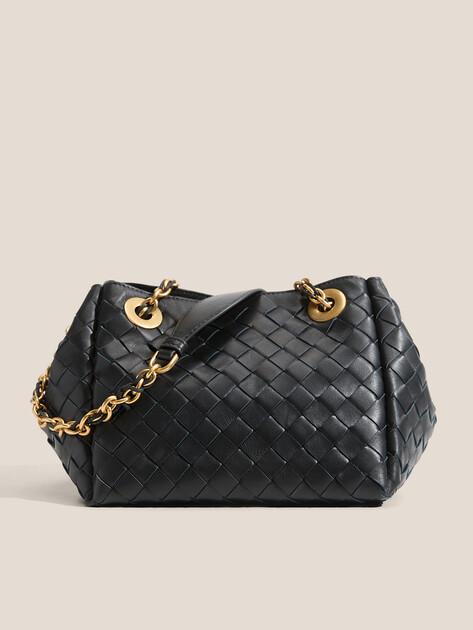MAISON DAVID Bag (genuine leather/hand-woven)