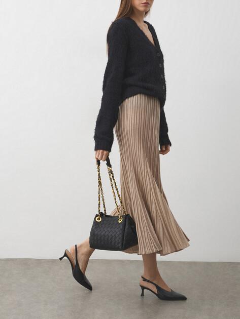 MAISON DAVID Bag (genuine leather/hand-woven)