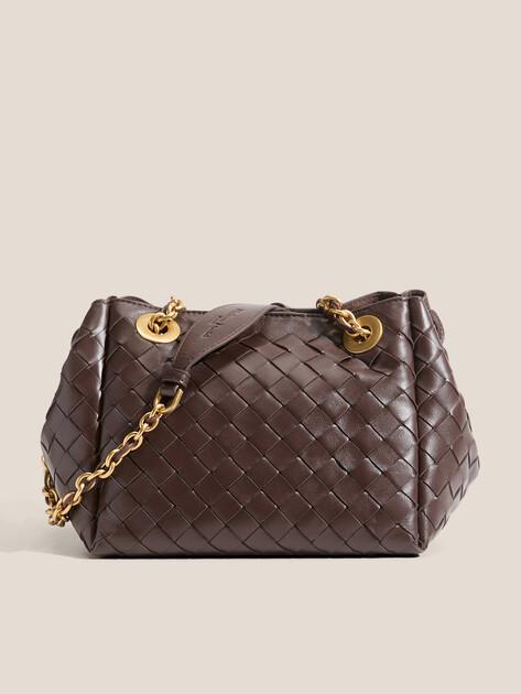 MAISON DAVID Bag (genuine leather/hand-woven)