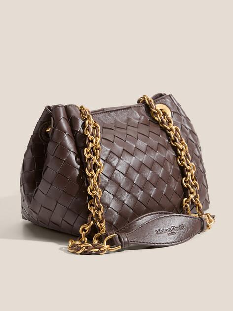 MAISON DAVID Bag (genuine leather/hand-woven)