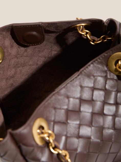 MAISON DAVID Bag (genuine leather/hand-woven)