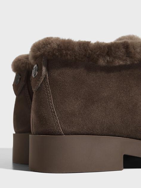 TENDANCE High loafers (natural suede/natural fur)