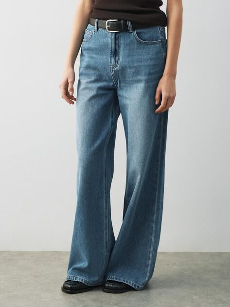 MAISON DAVID Wide-leg jeans (cotton/lyocell)