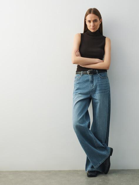MAISON DAVID Wide-leg jeans (cotton/lyocell)
