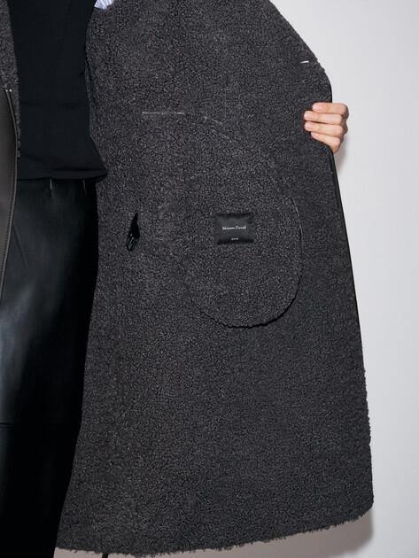 MAISON DAVID Sheepskin coat (eco-leather doubleface)