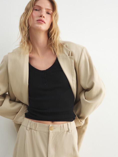 MAISON DAVID T-shirt (natural wool)