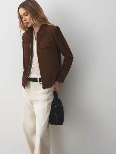 MAISON DAVID Jacket (genuine suede)
