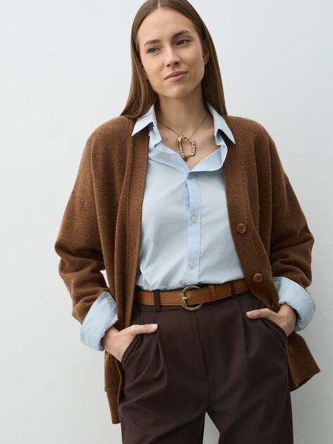 MAISON DAVID Cardigan (natural wool)