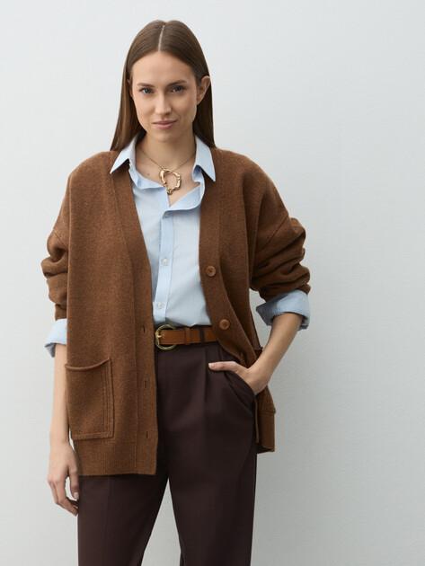 MAISON DAVID Cardigan (natural wool)