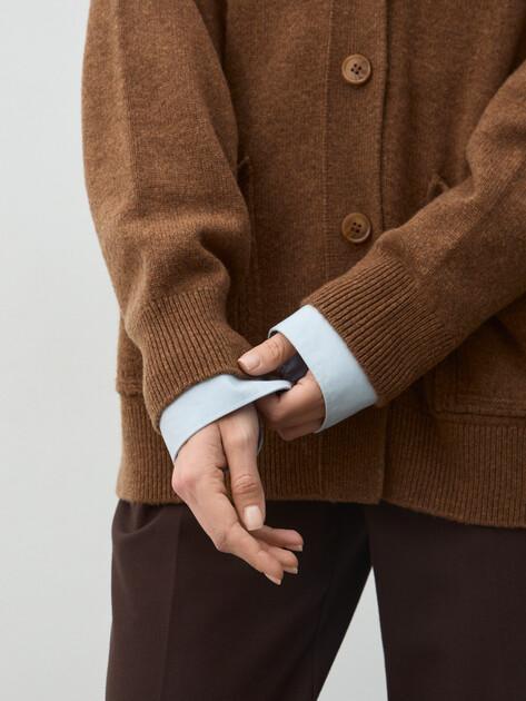 MAISON DAVID Cardigan (natural wool)