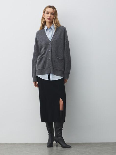 MAISON DAVID Cardigan (natural wool)