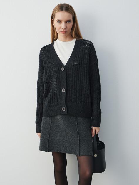 MAISON DAVID Cardigan (natural wool)