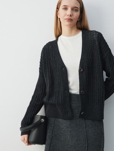 MAISON DAVID Cardigan (natural wool)