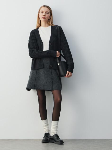 MAISON DAVID Cardigan (natural wool)
