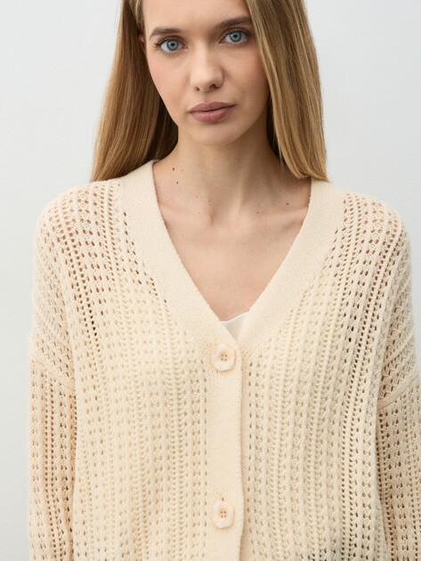 MAISON DAVID Cardigan (natural wool)