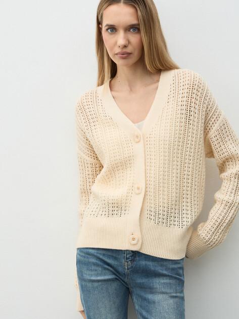 MAISON DAVID Cardigan (natural wool)