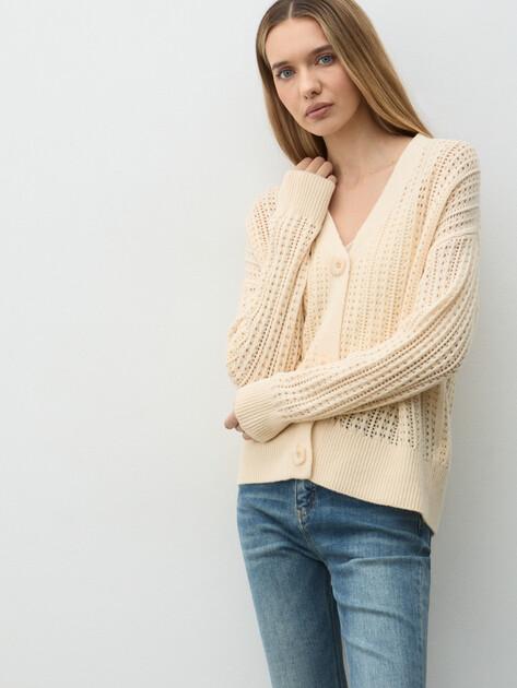 MAISON DAVID Cardigan (natural wool)