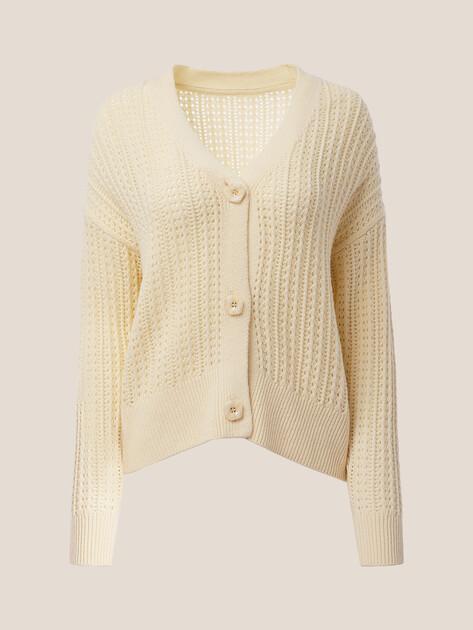 MAISON DAVID Cardigan (natural wool)