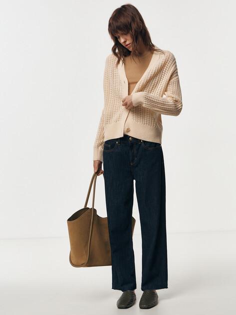 MAISON DAVID Cardigan (natural wool)