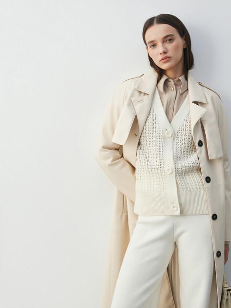 MAISON DAVID Cardigan (natural wool)