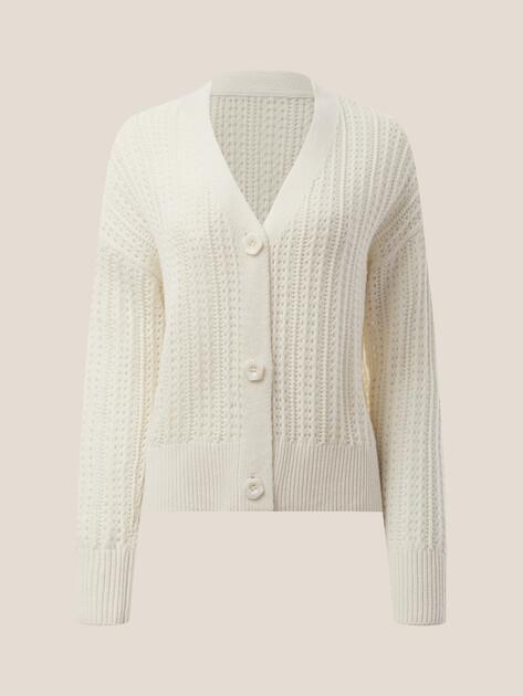 MAISON DAVID Cardigan (natural wool)