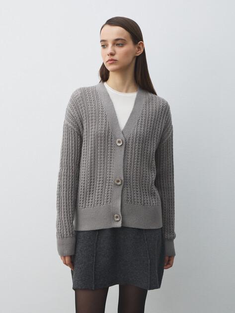 MAISON DAVID Cardigan (natural wool)