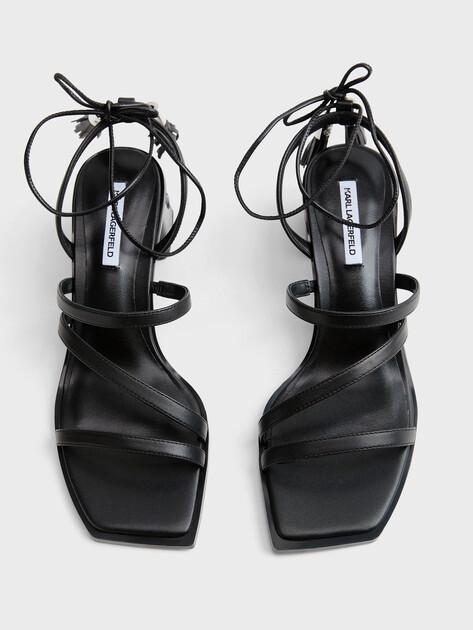 KARL LAGERFELD KAYLA Ankle Strap Sandals (genuine leather/faux leather)