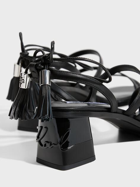 KARL LAGERFELD KAYLA Ankle Strap Sandals (genuine leather/faux leather)