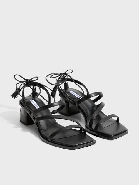 KARL LAGERFELD KAYLA Ankle Strap Sandals (genuine leather/faux leather)