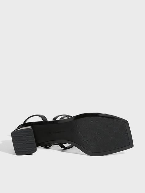 KARL LAGERFELD KAYLA Ankle Strap Sandals (genuine leather/faux leather)